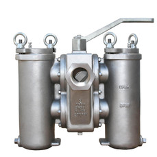  Titan Flow Control DS596S0075 3/4 Inch Duplex Strainer, Stainless Steel, ASME Class 150, Threaded Ends 