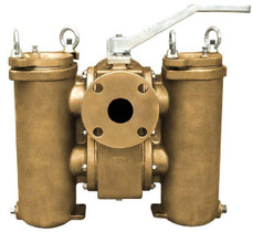  Titan Flow Control DS696AB0125 1 1/4 Inch Duplex Strainer, Aluminum Bronze, ASME Class 150, Flanged Ends 