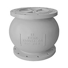  Titan Flow Control CV51CSM1200 12 Inch Check Valve, Center Guided Silent Globe Type, Carbon Steel Body, Metal Seat 