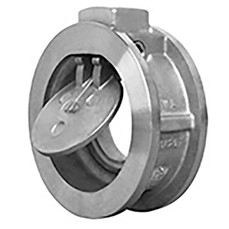  Titan Flow Control CV34SST0200 2 Inch Check Valve, Wafer Type, Stainless Steel Body, PTFE Seat 