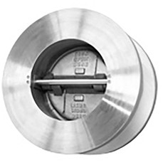  Titan Flow Control CV47SSV0500 5 Inch Check Valve, Wafer Type, Stainless Steel Body, Viton Seat 