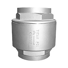 Titan Flow Control CV80SV0100 1 Inch Check Valve, Threaded End, Stainless Steel Body, Viton Seat 