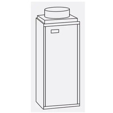  King Electric KFS-DT KFS Accy Transition From 14" X 14" Outlet To 12" Round 