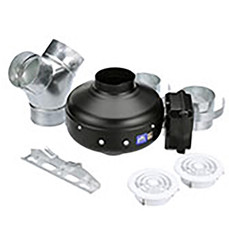  Soler And Palau KIT-PV150X-DV Inline Centrifugal Duct Fan Y Fit Kit, 340CFM, 115V/1Ph 