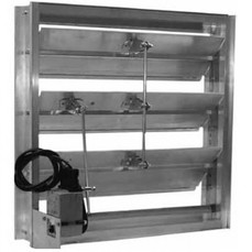  Soler And Palau ACD48 48 In X 48 In Motorized Hat Channel Damper With Motor, Aluminum Blade 