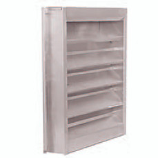  Soler And Palau AFL30 30 In X 30 In Fixed Louver, Aluminum Blade 