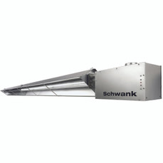 duraSchwank SPW-110-50-AN Radiant Tube Heater, Natural Gas, 120V Burner, 24V Controls, 110,000 BTUH, 50 Ft Straight Tube, 1 Stage