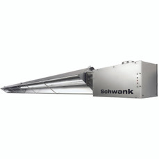 duraSchwank SPW2-200-60-AN Radiant Tube Heater, Natural Gas, 120V Burner, 24V Controls, 200,000 BTUH, 60 Ft Straight Tube, 2 Stage