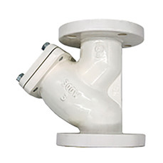 Titan Flow Control YS58ND1000 10 Inch Y Strainer, Ductile Iron, ASME Class 150, Flanged Ends, Epoxy Painted, Bolted Cover, Plugged Blow-Off, NSF, UL Listed