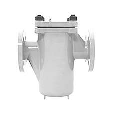 Titan Flow Control BS87FS0100 1 Inch Basket Strainer, Stainless Steel, ASME Class 150, Flanged Ends, Bolted Cover, Epoxy Painted
