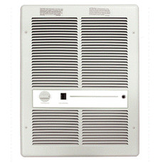  Markel E3313T2SRPW Fan Forced Wall Heater, White Color, With Thermostat And Summer Fan Switch, 1500 Watts, 120V/1Ph 