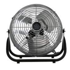  TPI F-12-TE 12 Inch Industrial Floor Fan, 1/12 HP, 3 Speed, 900 CFM, 120V/1Ph 