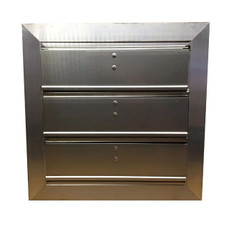 Keenan & Meier KM31A1S18X18UNWMA 18 In X 18 In Damper, Front Flange, Standard Blade, Motor Operator