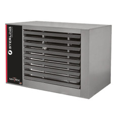 Sterling XH400A1PS111 Matrix Propane Unit Heater, 115V, Stainless Steel, 400000 BTUH Input, 1 Stage, ODP Motor, 0-4999 Ft. Elev.