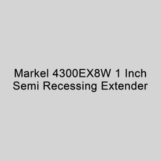  Markel 4300EX8W 1 Inch Semi Recessing Extender, White Color 