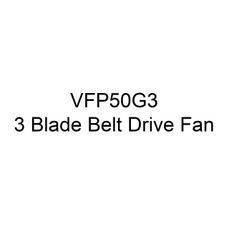 J&D Manufacturing VFP50G3 50 Inch Fiberglass Exhaust Fan, Poly Shutter, 15,567 CFM, Belt Drive, 230/460V/3Ph