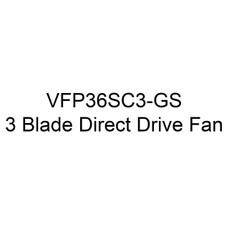  J&D Manufacturing VFP36SC3-GS 36 Inch Fiberglass Exhaust Fan With Cone, Poly Shutter, 7,492 CFM, Direct Drive, 230/460V/3Ph 