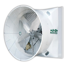  J&D Manufacturing VMSA72A5C33 72 Inch Exhaust Fan With Cone, Aluminum Shutter, 44,734 CFM, Belt Drive, 230/460V/3Ph 