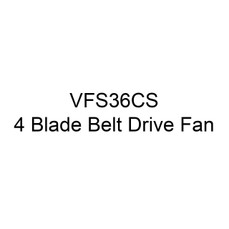  J&D Manufacturing VFS36CS 36 Inch Exhaust Fan With Cone, 8,926 CFM, Belt Drive, 115/230V/1Ph 