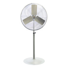  TPI UHP-30-PJR 30 Inch Industrial Unassembled Pedestal Mounted Super Duty Fan, Gray, 5400 CFM, 120V/1Ph 