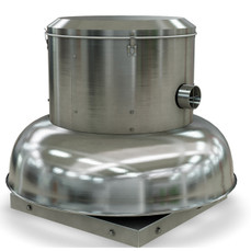 Canarm ALX245-DB 24 Inch Belt Drive Spun Aluminum Exhauster Downblast Roof Fan, Motor And Drives NOT Included