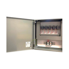 QMark QR-THZ-T30-5C-1-GFI 5 Circuit Contactor Panel, Type 1 Enclosure, GFI Protection, 5 DP Contactors, 30A Each, 120VAC Control, 208-600V Supply Voltage, 3 Phase