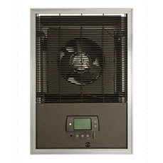  Markel F3452SD Heavy Duty Fan Forced Electric Wall Heater With Smart Thermostat, Bronze Color, 2000 Watts, 208V/1Ph 