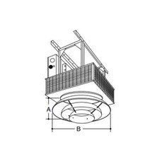  Markel D1613 Anemostat Diffuser, For 25-50 KW Models 