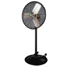  J&D Manufacturing VDF20WB2 20 Inch Heavy-Duty Pedestal Fan, Black, 2,550 CFM, Direct Drive, 115V/1Ph 