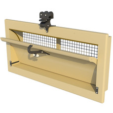  J&D Manufacturing TPI-3000-VFBR-C-Y TPI Polytechnics Wall Inlet, Uni-Directional, Yellow 