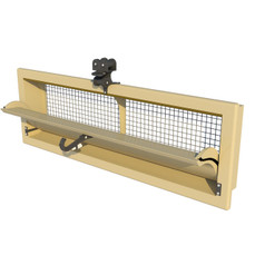  J&D Manufacturing TPI-VENTUM-Y TPI Polytechnics Wall Inlet, Uni-Directional, Yellow 