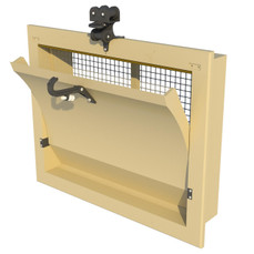  J&D Manufacturing TPI-4000-VFG-C-Y TPI Polytechnics Wall Inlet, Bi-Directional, Yellow 