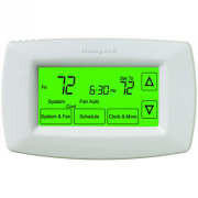  Honeywell TH7220U1035 24v 7 Day Touchscreen Programmable Thermostat With Automatic/Manual Changeover F 