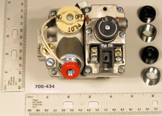  Robertshaw 700-434 24v 1/2" X 1/2" Standing Pilot Straight Natural Gas Valve With Side Outlets 100, 
