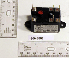  White-Rodgers 90-380 Fan Relay, Type 184, 24 Vac Coil, 50/60 Hz, Spno/spnc. Coil Data: 77 Ohms Dc Res 