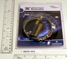  White-Rodgers G01A-332 750mv Powerpile Generator W/36" Leads And PG9 Adapter 