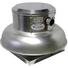 Canarm ALX105-DD013V Direct Drive Downblast Roof Exhaust Fan, 950 CFM, 115/230V/1Ph, 1/8 HP
