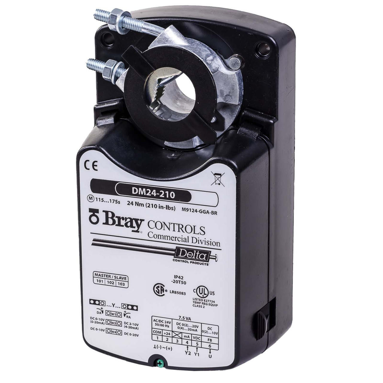 Bray DM24210 Electric Actuator, NonSpring Return, 24V, 210 Lb. In.