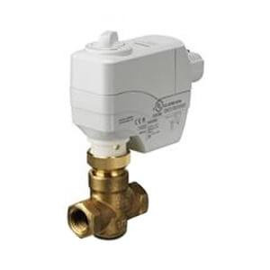  Siemens Building Technology 259-02034 Actuator Valve Assembly 1/2" Non-Spring Return 2-Way Normally Open 24V 1.0Cv Brass 