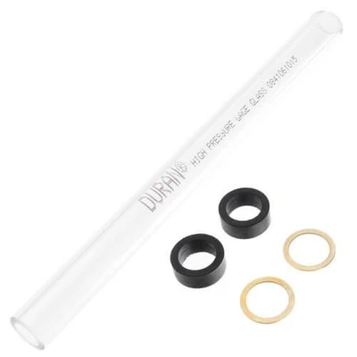 Weil McLain Water Gauge Glass Kit, 5/8" x 7-3/8", w/ Gaskets & Brass Washers 