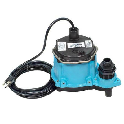 Little Giant 6-CIM-R 1/3 HP, 45 GPM - Manual Submersible Sump Pump, 10ft power cord 