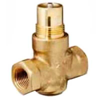 Siemens 1/2" 2-Way N/O Brass Globe Valve Body, Female x Female (2.5 Cv) 