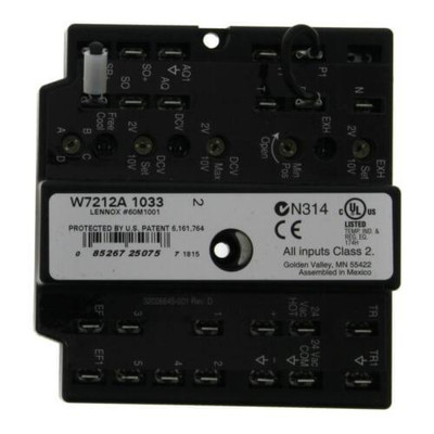 Lennox 60M10 W7212A1033 Enthpy Control