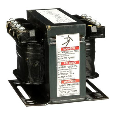 Square D Control Transformer, Panel Mount (150 VA, 240/480V Primary, 24V Secondary) 