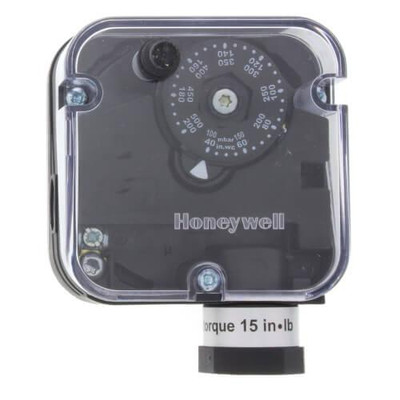 Honeywell 40" - 200'' W.C Manual Reset, 1/4" NPT Pressure Switch (Subtractive) 
