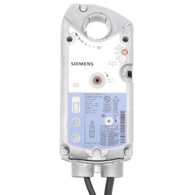  Siemens Building Technology GMA226.1U OpenAir Electronic Damper Actuator Spring Return 62 lb-in Torque Rotary 120V 2-Position Control Standard Cable 