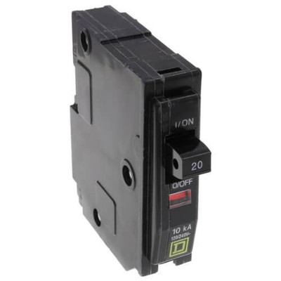 Square D QO Single Pole 20A Miniature Circuit Breaker 