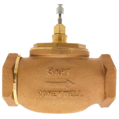 Honeywell 3" Two-way Female NPT Globe Valve, Water, Steam or Glycol (100 Cv) 