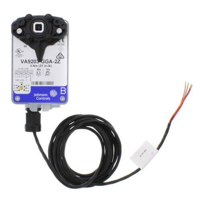 Johnson Controls VA9203 24V 0 (2) to 10 VDC Electric Spring Return Valve Actuator (27 lb-in) 