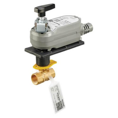 Honeywell 1/2" 2 Way Brass Threaded Control Ball Valve (0.68 CV) 
